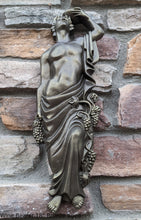 Load image into Gallery viewer, Roman Greek Wine Bearer Figure Sculptural Wall relief www.Neo-Mfg.com 18&quot; tall
