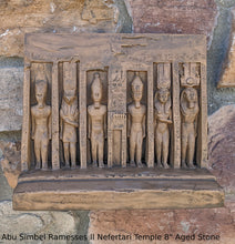 Load image into Gallery viewer, History Egyptian Abu Simbel Ramesses II Nefertari Temple Artifact Sculpture Statue 8&quot; www.Neo-Mfg.com wall or table
