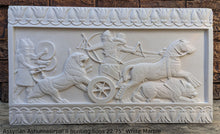 Load image into Gallery viewer, Assyrian Ashurnasirpal II hunting lions Carving sculpture wall plaque 22.75&quot; www.Neo-Mfg.com
