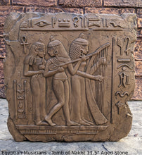 Load image into Gallery viewer, Egyptian Musicians - Tomb of Nakht, Egypt. Dynasty XVIII 1450 B.C. www.NEO-MFG.com 11.5&quot;
