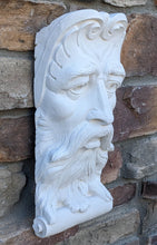 Load image into Gallery viewer, Bearded Man Wall carving Sculptural wall relief plaque 14&quot; www.Neo-Mfg.com
