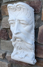 Load image into Gallery viewer, Bearded Man Wall carving Sculptural wall relief plaque 14&quot; www.Neo-Mfg.com
