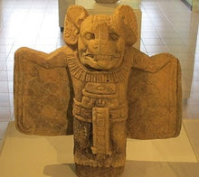 Load image into Gallery viewer, Aztec Mayan bat Zotz en Guate sculpture statue art 12&quot; www.Neo-Mfg.com museum reproduction
