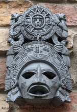 Load image into Gallery viewer, History Aztec Maya Artifact mask Sun Stone &amp; Serpents Sculpture Statue 10&quot; Tall www.Neo-Mfg.com
