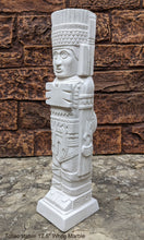 Load image into Gallery viewer, Toltec warrior Mesoamerican MAYAN AZTEC Sculptural statue stele 12.5&quot; www.Neo-Mfg.com
