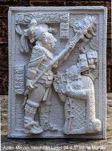 Load image into Gallery viewer, Aztec Mayan Yaxchilán Lintel 24 Sculpture 9.5&quot; www.Neo-Mfg.com Plaque relief carving
