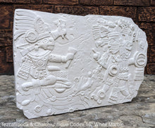 Load image into Gallery viewer, Aztec Maya Artifact Carved Tezcatlipoca &amp; Chalchiuhtlicue Sculpture Statue 16&quot; www.Neo-Mfg.com Wall art Codex
