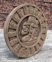 Load image into Gallery viewer, MAYAN AZTEC Haab Zodiac CALENDAR Sculptural wall relief plaque 8&quot; www.Neo-Mfg.com
