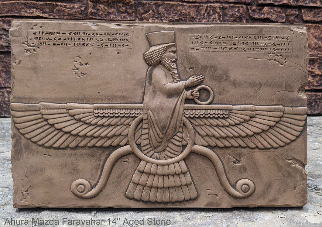 Assyrian Ahura Mazda Faravahar Persian Persepolis art Wall Sculpture 14