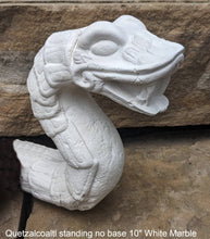 Load image into Gallery viewer, Serpent Quetzalcoaltl standing Aztec Maya Artifact Carved Sculpture Statue 10&quot; www.Neo-Mfg.com
