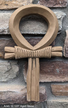 Load image into Gallery viewer, Egyptian Ankh artifact carving sculpture statue 12.125&quot; www.NEO-MFG.com
