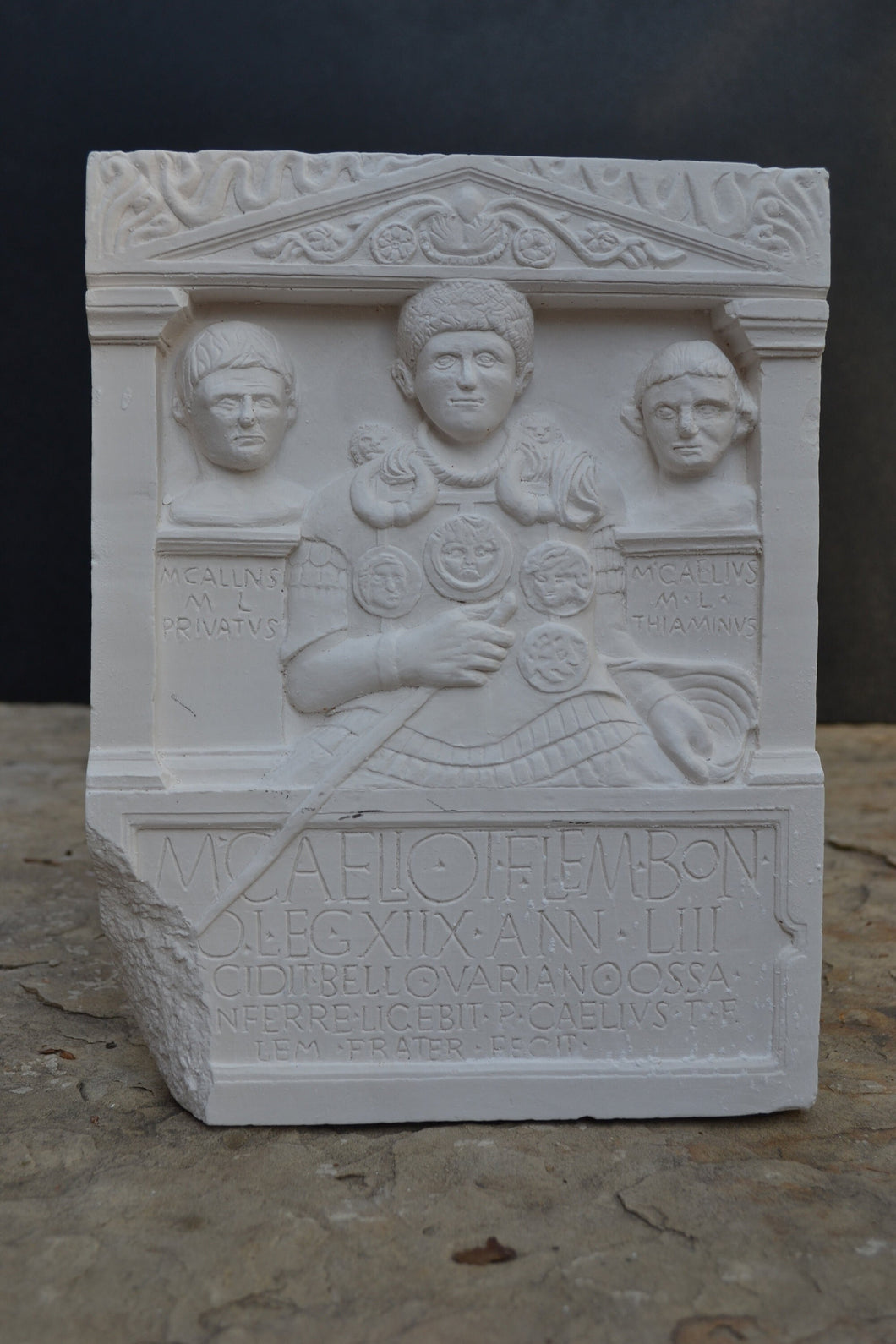 Roman Greek Roman Centurion - Tombstone of Marcus Caelius Sculptural Wall frieze plaque relief www.Neo-Mfg.com 10