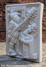 Load image into Gallery viewer, Aztec Mayan Yaxchilán Lintel 24 Sculpture 9.5&quot; www.Neo-Mfg.com Plaque relief carving
