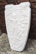 Load image into Gallery viewer, History Egyptian Palette of Narmer Sculptural wall relief www.Neo-Mfg.com 25&quot; Museum reproduction Grand scale
