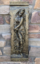 Load image into Gallery viewer, Roman Greek Carved nymph Fountain of Innocents Danaides of Argos Water Figure Sculptural Wall frieze plaque relief www.Neo-Mfg.com 22&quot;
