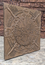 Load image into Gallery viewer, Egyptian Dendera Zodiac CALENDAR Sculptural wall relief plaque 12&quot; Museum Quality www.Neo-Mfg.com
