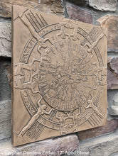 Load image into Gallery viewer, Egyptian Dendera Zodiac CALENDAR Sculptural wall relief plaque 12&quot; Museum Quality www.Neo-Mfg.com
