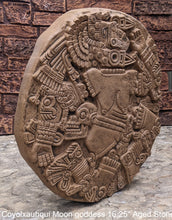 Load image into Gallery viewer, Aztec Maya Artifact Coyolxauhqui Moon goddess Sculpture Statue 16.25&quot; Tall www.Neo-Mfg.com home decor art
