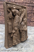 Load image into Gallery viewer, Aztec Mayan Yaxchilán Lintel 24 Sculpture 9.5&quot; www.Neo-Mfg.com Plaque relief carving
