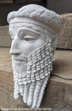 Load image into Gallery viewer, Assyrian king Sargon bust Carved Persian Sculpture Statue Sculpture Statue 12&quot; www.Neo-Mfg.com Museum Replica no base
