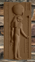 Load image into Gallery viewer, History Egyptian Sekhmet Kom Ombo Temple Sculptural wall relief www.Neo-Mfg.com 14&quot;
