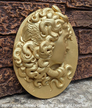 Load image into Gallery viewer, Medusa neoclassical cameo design Artifact Carved Sculpture Statue 10&quot; www.Neo-Mfg.com left or right face
