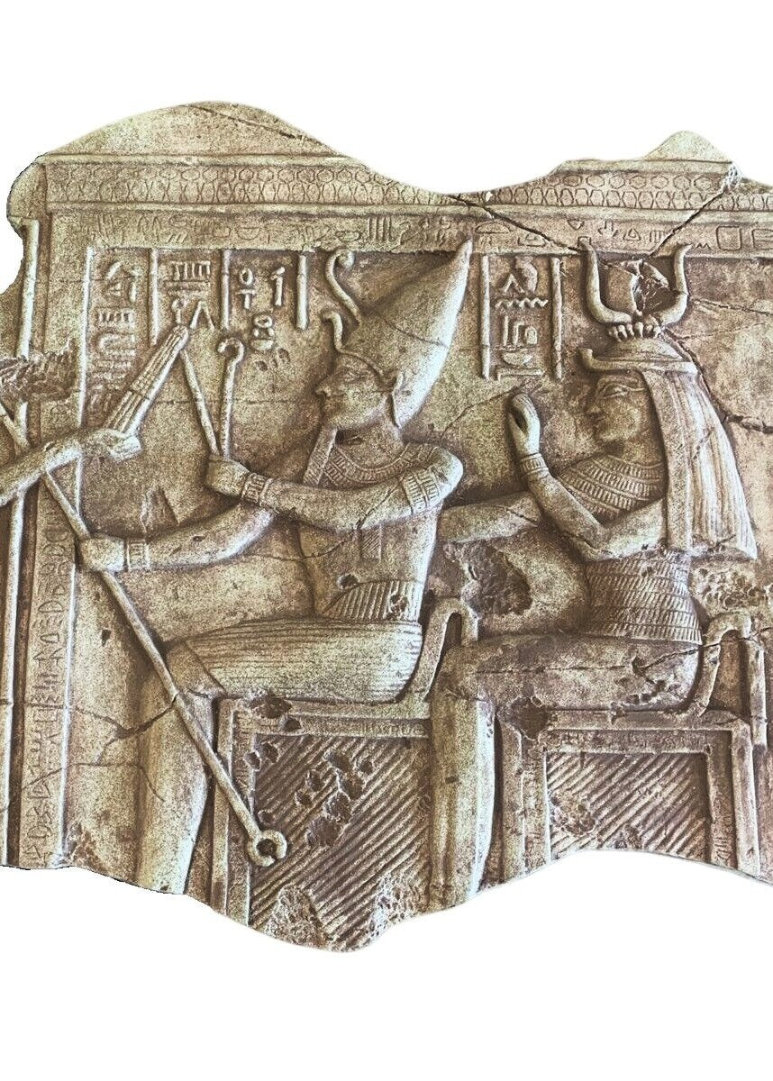 Egyptian fragment palace of Ramesses wall plaque reproduction www.NEO-MFG.com museum reproduction 21.5