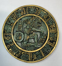 Load image into Gallery viewer, Mayan Aztec ball court Esperanza Chinkultic Sculptural wall relief plaque 11.25&quot; www.Neo-Mfg.com
