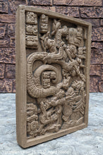 Load image into Gallery viewer, Aztec Mayan Yaxchilán Lintel 25 Sculpture 10.5&quot; www.Neo-Mfg.com Plaque relief carving
