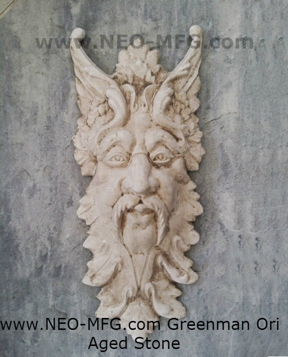 Nature Garden Greenman ORI n Sculpture Plaque 20