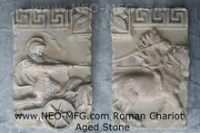 Load image into Gallery viewer, Charge of the Roman Charioteer Sculpture Statue White finish Chariot Horse 2pc Neo-mfg m4
