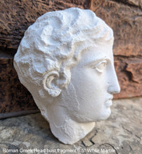 Load image into Gallery viewer, Roman Greek head bust La Coulonche fragment Sculpture museum reproduction art 6.5&quot; www.Neo-Mfg.com home decor Museum Reproduction
