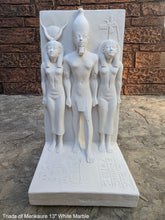 Load image into Gallery viewer, Egyptian Triads of Menkaure mycerinus 3rd Sculpture statue museum reproduction art 13&quot; www.Neo-Mfg.com home decor Museum Reproduction
