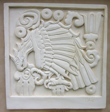 Load image into Gallery viewer, Aztec Mayan Toltec Eagle Plaque Artifact Sculpture www.Neo-Mfg.com home decor 10&quot;
