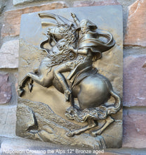 Load image into Gallery viewer, History Napoleon Crossing the Alps Artifact Carved Sculpture Statue www.Neo-Mfg.com 12&quot;

