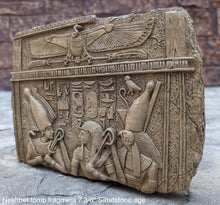 Load image into Gallery viewer, Egyptian Nekhbet tomb fragment Sculptural wall relief www.Neo-Mfg.com 7 3/8&quot;
