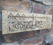 Load image into Gallery viewer, Egyptian Nekhbet symbol of power of upper Egypt Frieze fragment Sculpture reproduction art 13.5&quot; www.Neo-Mfg.com home decor
