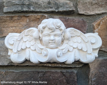 Load image into Gallery viewer, Williamsburg Angel winged child face baby corbel wall sconce shelf 10.75&quot; sculpture www.NEO-MFG.com
