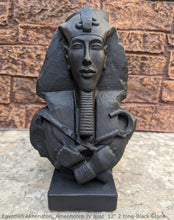 Load image into Gallery viewer, History Egyptian Pharaoh Akhenaten Amenhotep IV Sun god Sculptural bust Neo-Mfg 12&quot;
