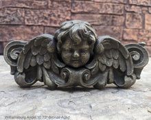 Load image into Gallery viewer, Williamsburg Angel winged child face baby corbel wall sconce shelf 10.75&quot; sculpture www.NEO-MFG.com
