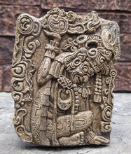 Load image into Gallery viewer, History Aztec Maya Itzamna Artifact Carved Sculpture Statue 13&quot; Tall www.Neo-Mfg.com Wall art Codex
