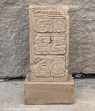 Load image into Gallery viewer, Aztec Mayan Glyph stele Sculpture 6.25&quot; www.Neo-Mfg.com
