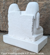 Load image into Gallery viewer, History Egyptian kneeling couple statue Sculpture museum reproduction art 4.3&quot; www.Neo-Mfg.com home decor relief
