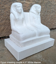 Load image into Gallery viewer, History Egyptian kneeling couple statue Sculpture museum reproduction art 4.3&quot; www.Neo-Mfg.com home decor relief
