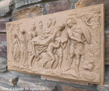 Load image into Gallery viewer, Roman Greek Death of a Solider Wall plaque relief sculpture 18&quot; www.Neo-Mfg.com
