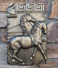 Load image into Gallery viewer, Charge of the Roman Charioteer Horse Sculpture Statue Chariot Horse 12&quot; www.Neo-mfg.com m4
