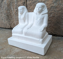 Load image into Gallery viewer, History Egyptian kneeling couple statue Sculpture museum reproduction art 4.3&quot; www.Neo-Mfg.com home decor relief
