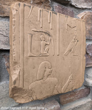 Load image into Gallery viewer, Egyptian Relief fragment wall plaque art Sculpture 11.5&quot; www.Neo-Mfg.com Museum reproduction Penn
