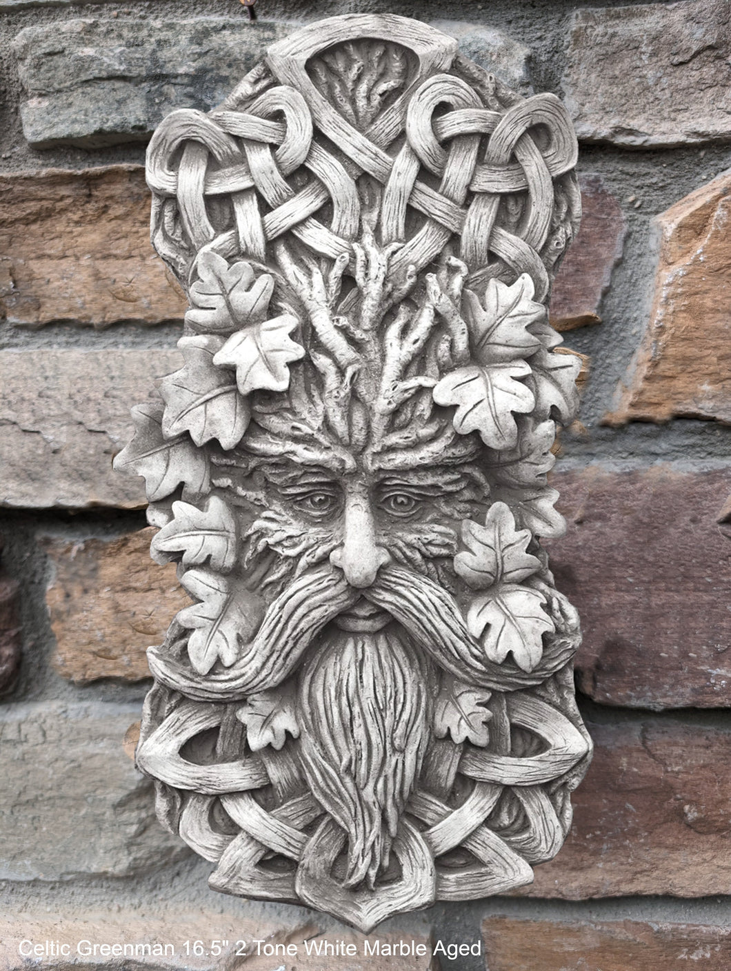 Nature Greenman Celtic Green man wall relief www.Neo-Mfg.com 16.5