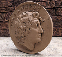 Load image into Gallery viewer, Roman Greek Apollo Hellenistic coin Sculpture Wall plaque relief 10&quot; tall www.Neo-Mfg.com
